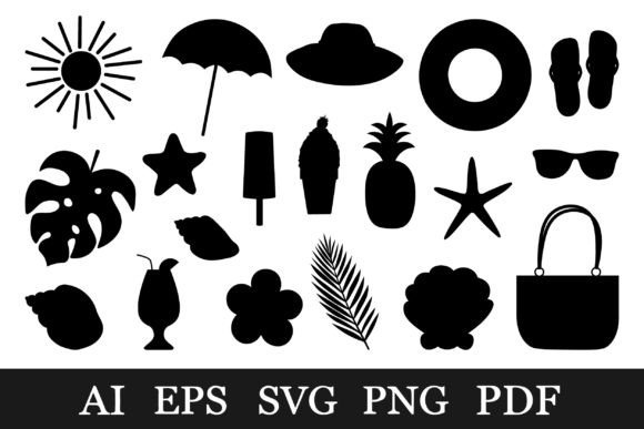 Download Summer Silhouette. Beach Silhouette - Beach silhouette Collection