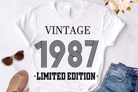 Download Vintage Since 1987 Svg, Birthday Svg, 35 - 1987 Collection