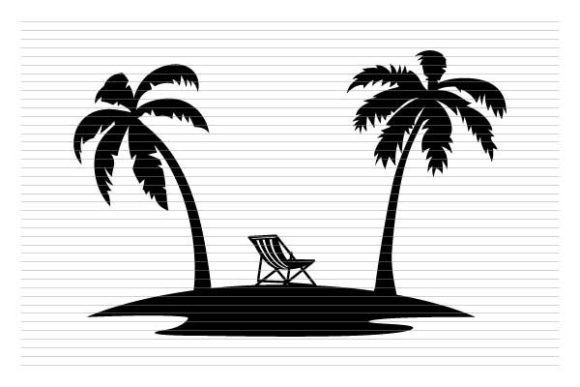 Download Palm Tree Beach Silhouette Svg - Beach silhouette Collection