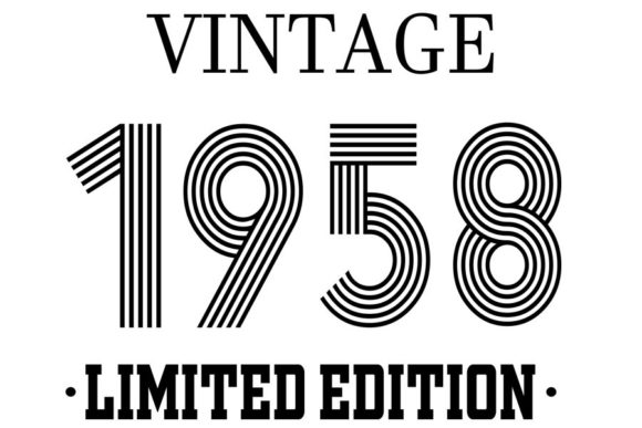 Download Vintage Since 1958 Svg, Birthday Svg, 64 - 1958 Collection