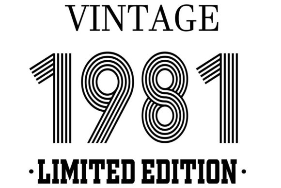 Download Vintage Since 1981 Svg, Birthday Svg, 41 - 1981 Collection