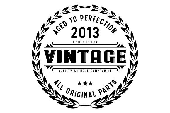 Download Vintage 2013 Aged to Perfection SVG EPS - 2013 Collection